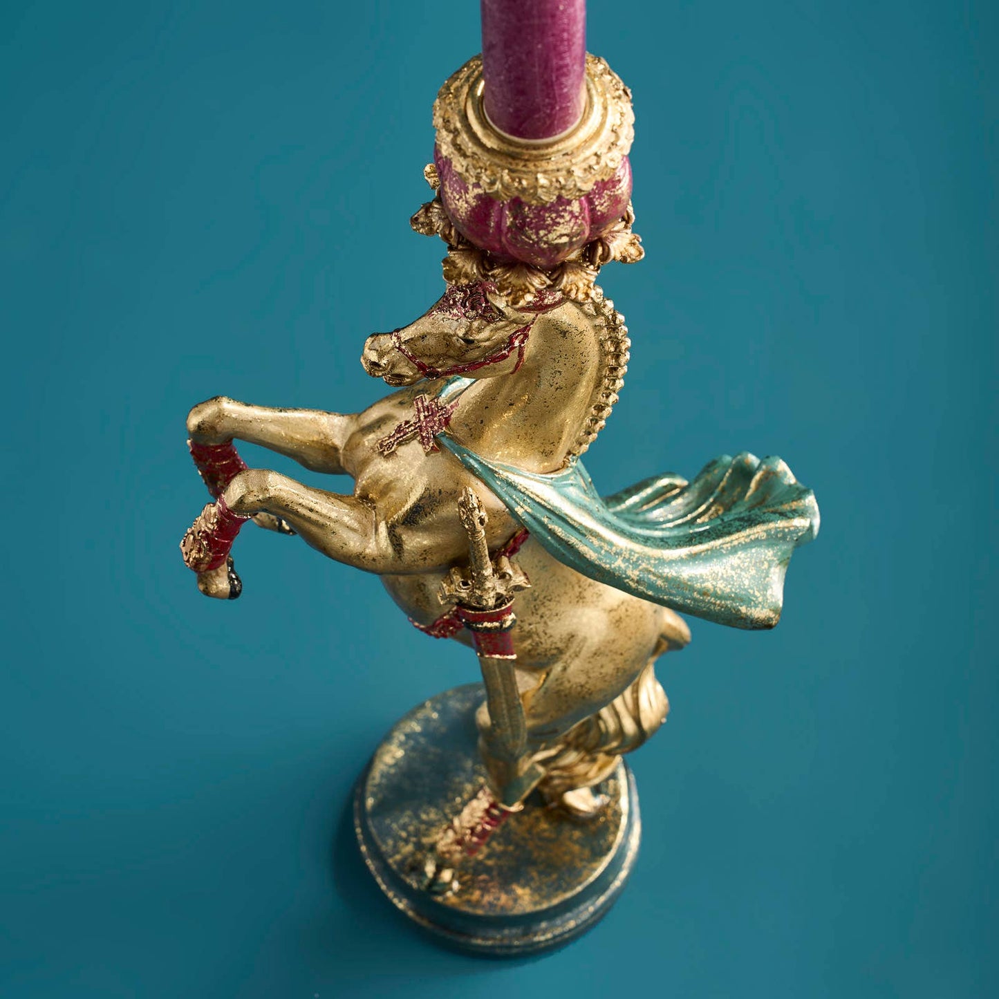 Chandelier Cheval de Cirque, Or, 17,5 x 9,5 x 36,5 cm
