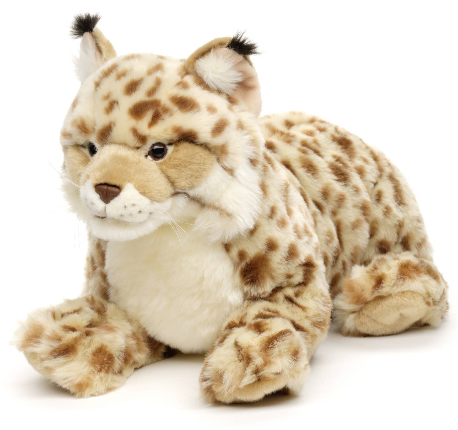 Peluche Lynx couché Uni Toys