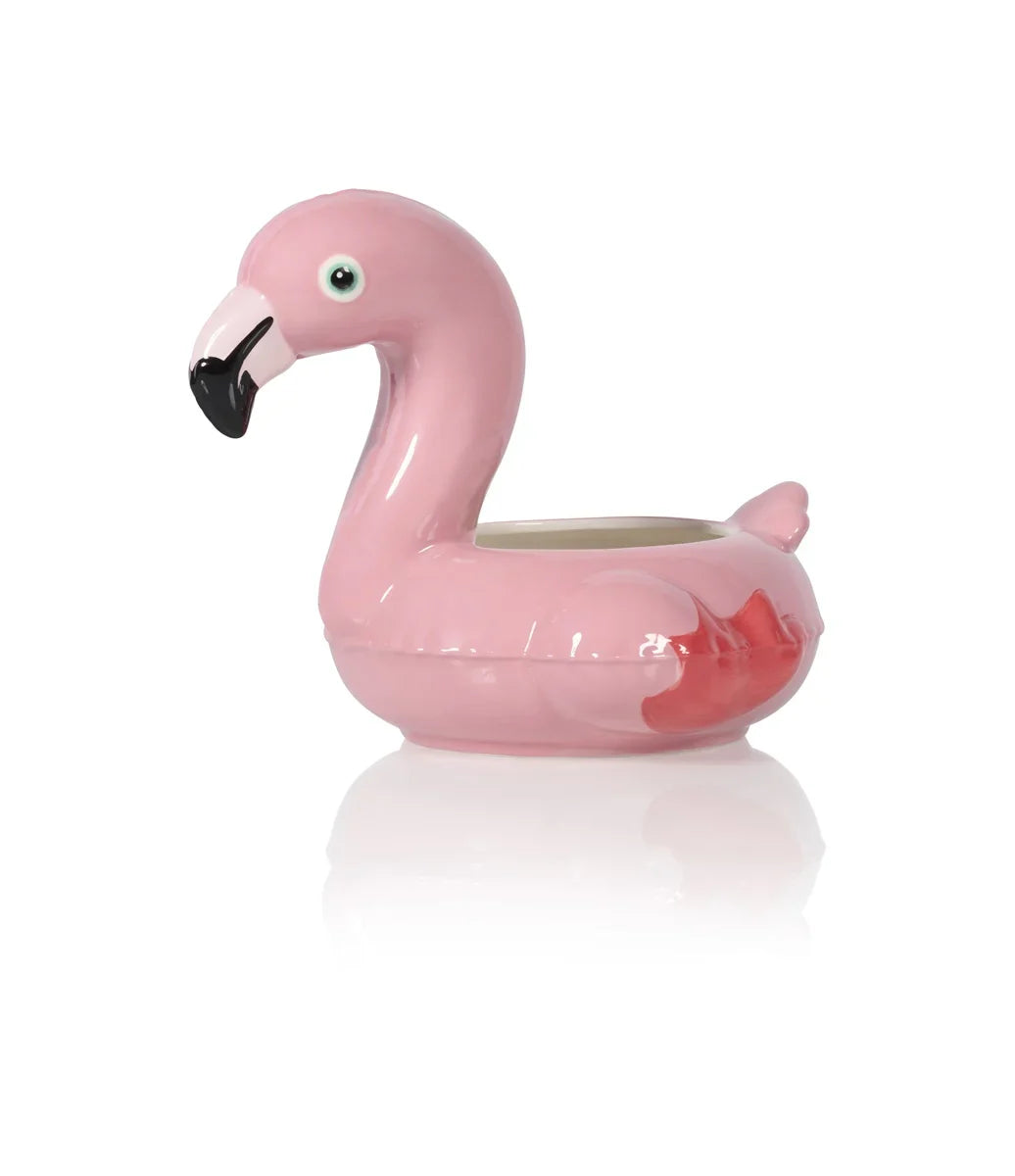 pot flamant rose flottant bitten