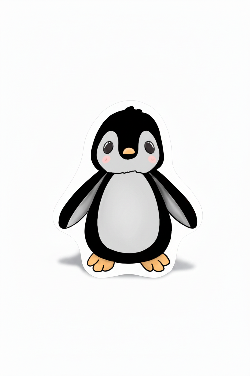 Pinguin-Aufkleber