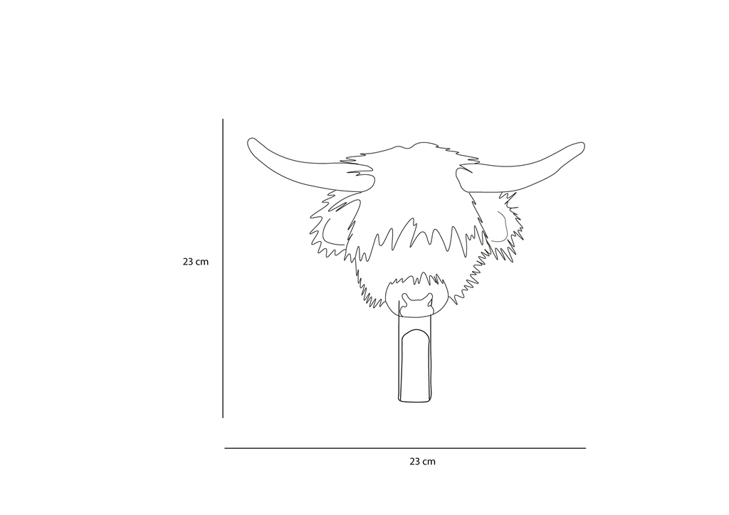 Porte-manteau vache Highland - Wild & Soft