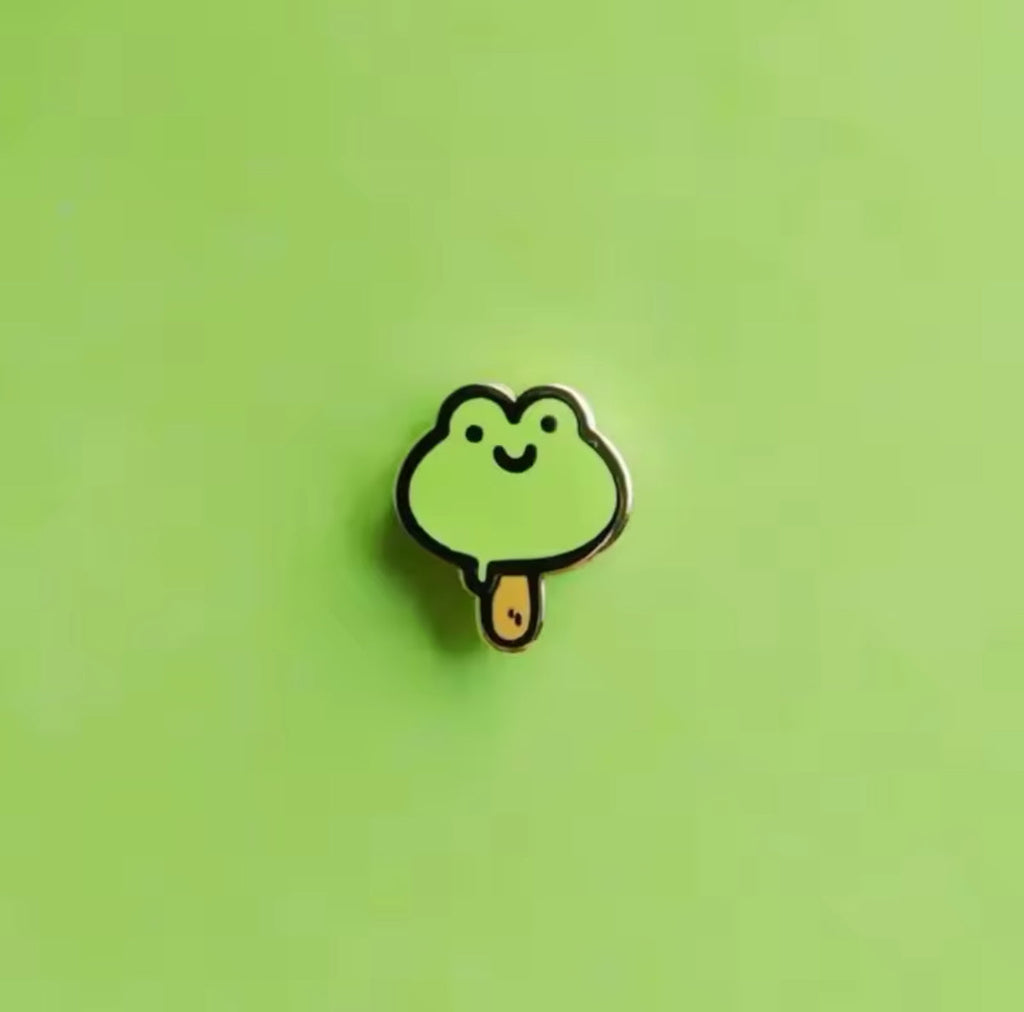 pins grenouille batonnet de glace