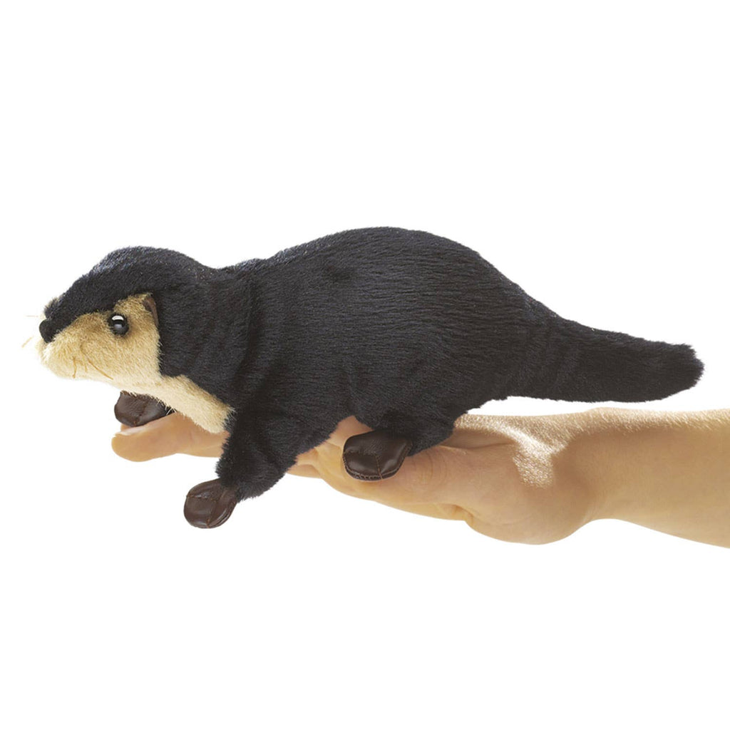 Marionnette à main Mini loutre de rivière 2684/ Mini loutre de rivière Folkmanis réaliste