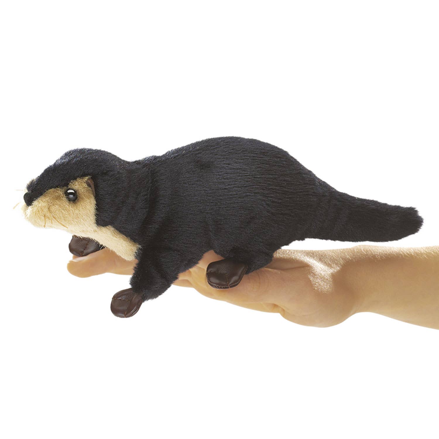 Marionnette à main Mini loutre de rivière 2684/ Mini loutre de rivière Folkmanis réaliste