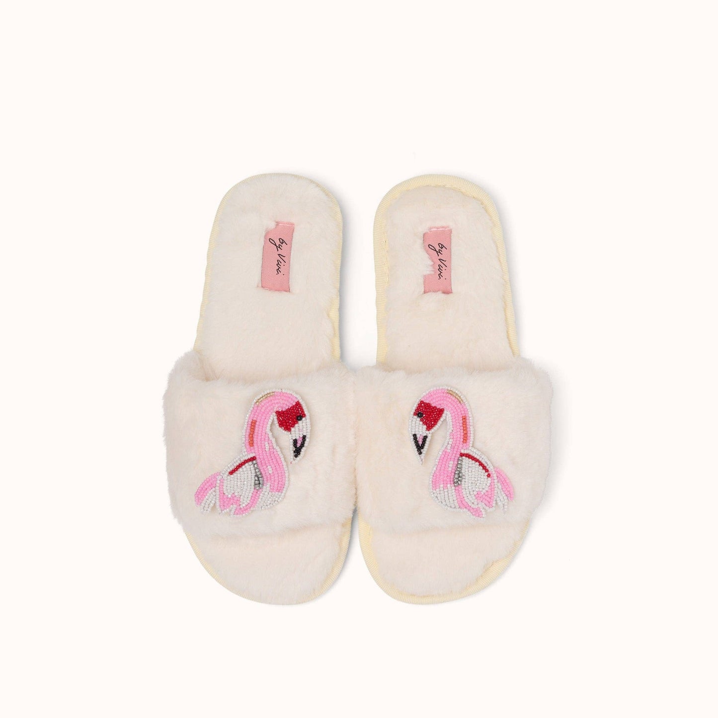 Paire de broches pour Chaussons - Flamant rose