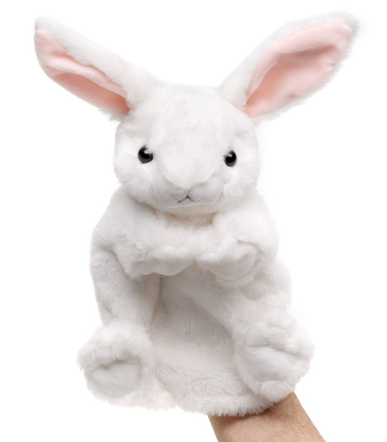 Marionnette à main lapin blanc Uni Toys