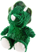 Peluche DINO Dinosaure vert à cornes - 32 cm — Heunec