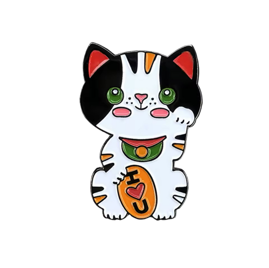 Roztomilý Lucky Cat Pin