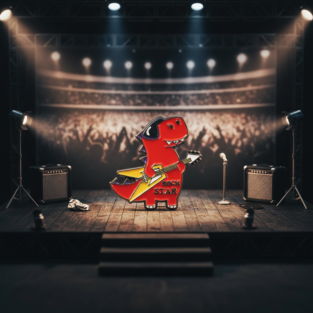 Guitarist T-Rex Pin