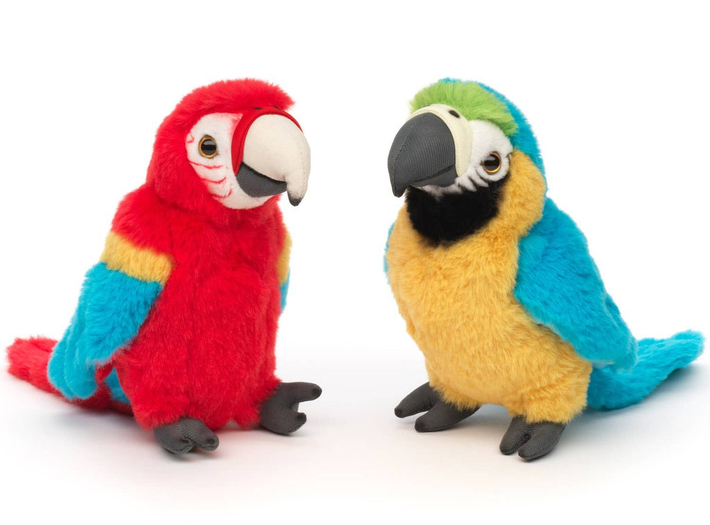 Peluche Perroquet Ara - Bleu Uni Toys
