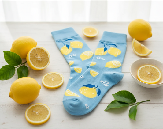 Chaussettes Citrons Jaunes