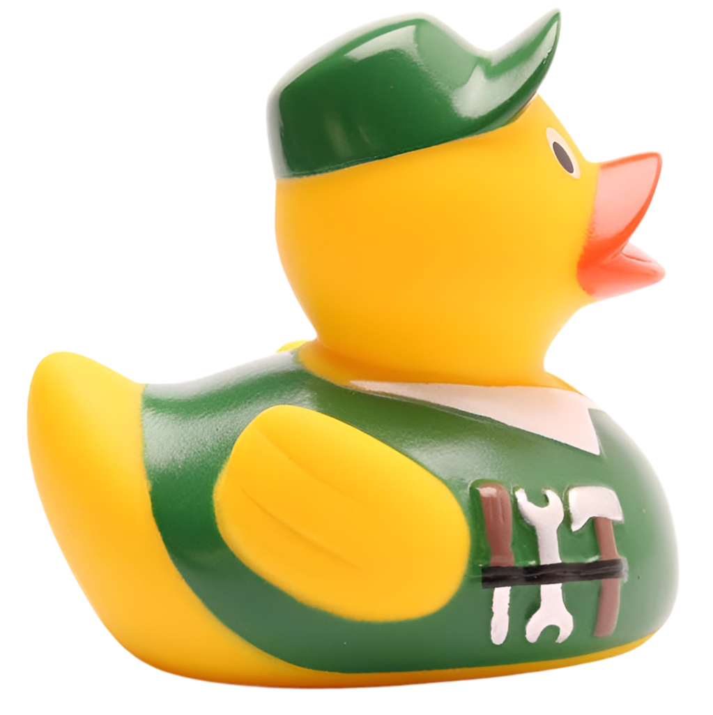 canard bricoleur vert klimaliebling