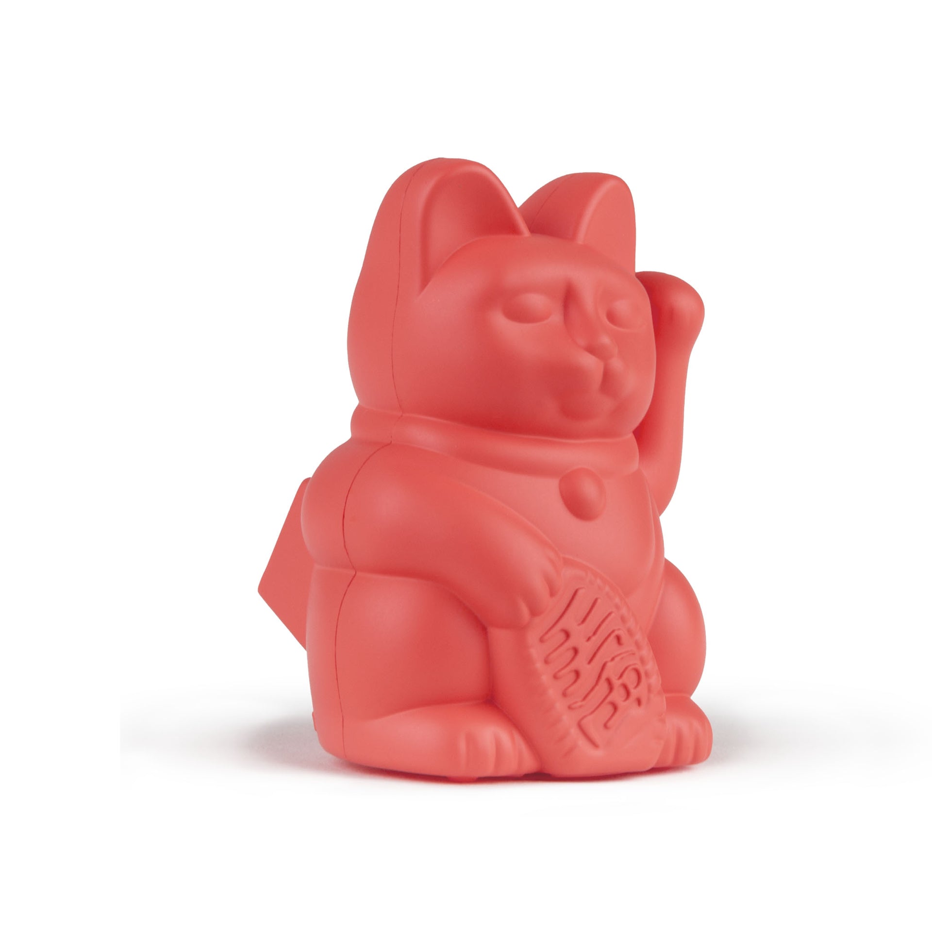 Mini Chat Chanceux Solaire Orange Néon