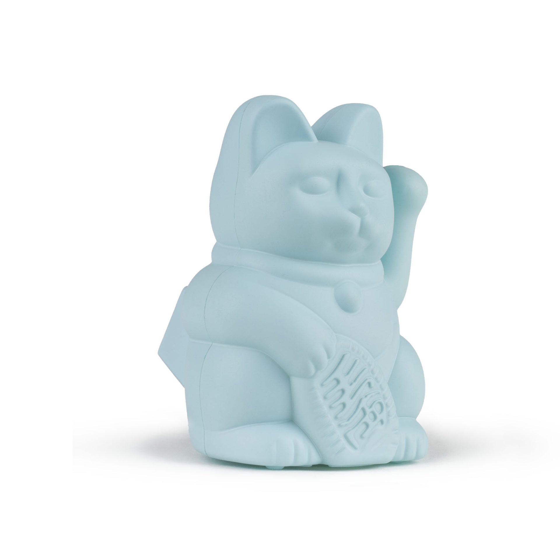 Mini Chat Chanceux Solaire Bleu Clair