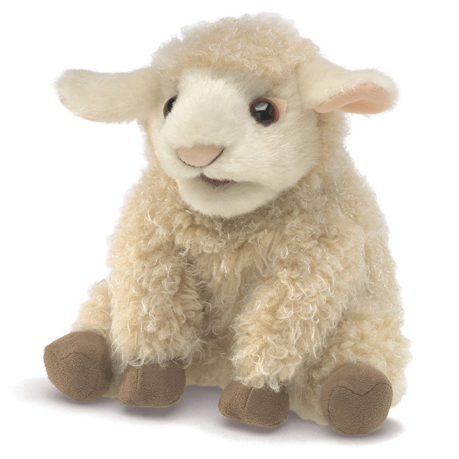 Marionnette à main Little Lamb 3129/ Petit agneau Folkmanis réaliste