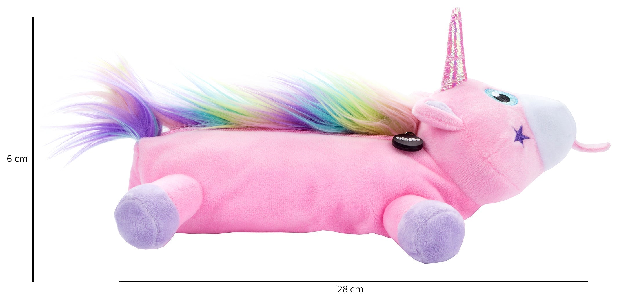 Trousse scolaire – arc-en-ciel licorne rose