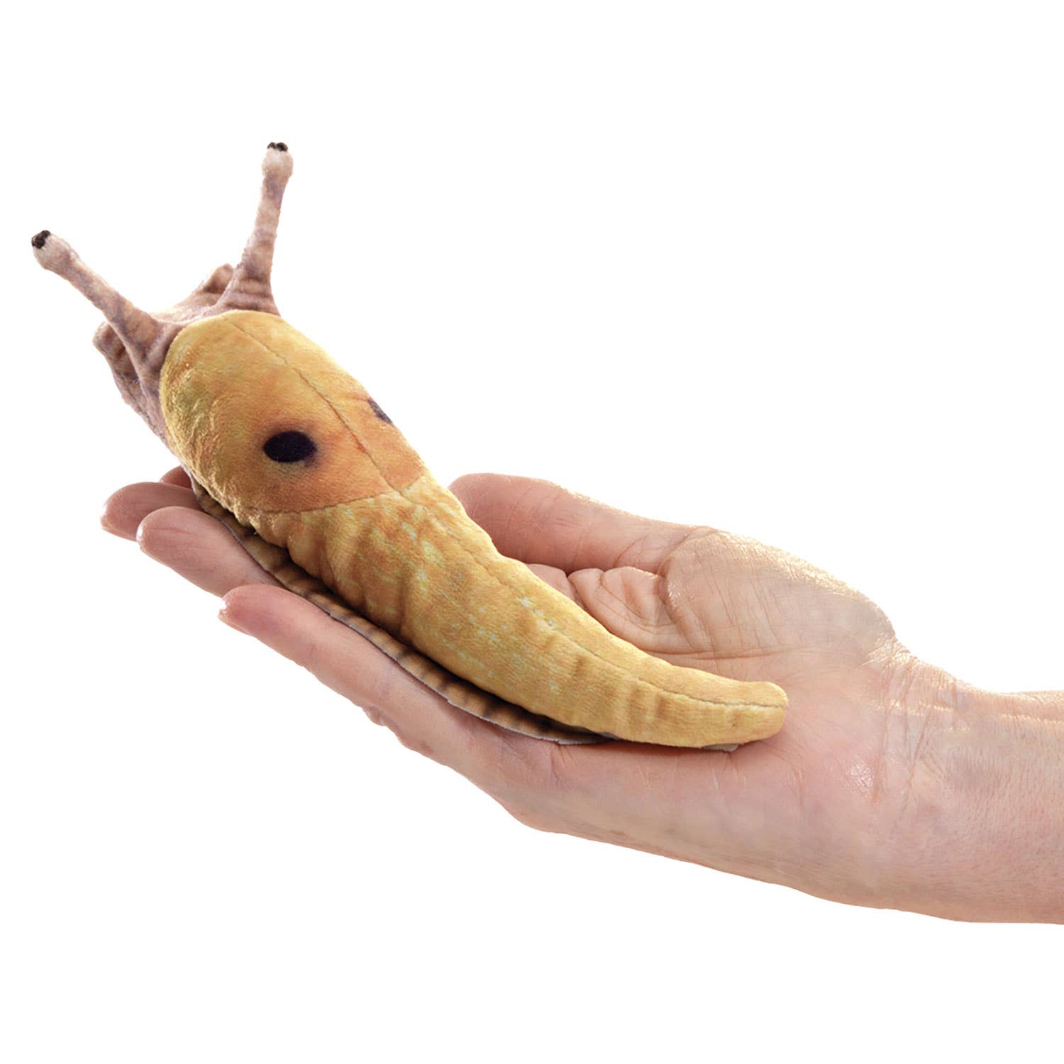 Marionnette à main Mini Banana Slug/Mini Banana Snail 8002 Folkmanis réaliste