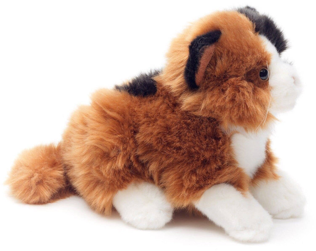 Peluche Chat Calico couché Uni Toys