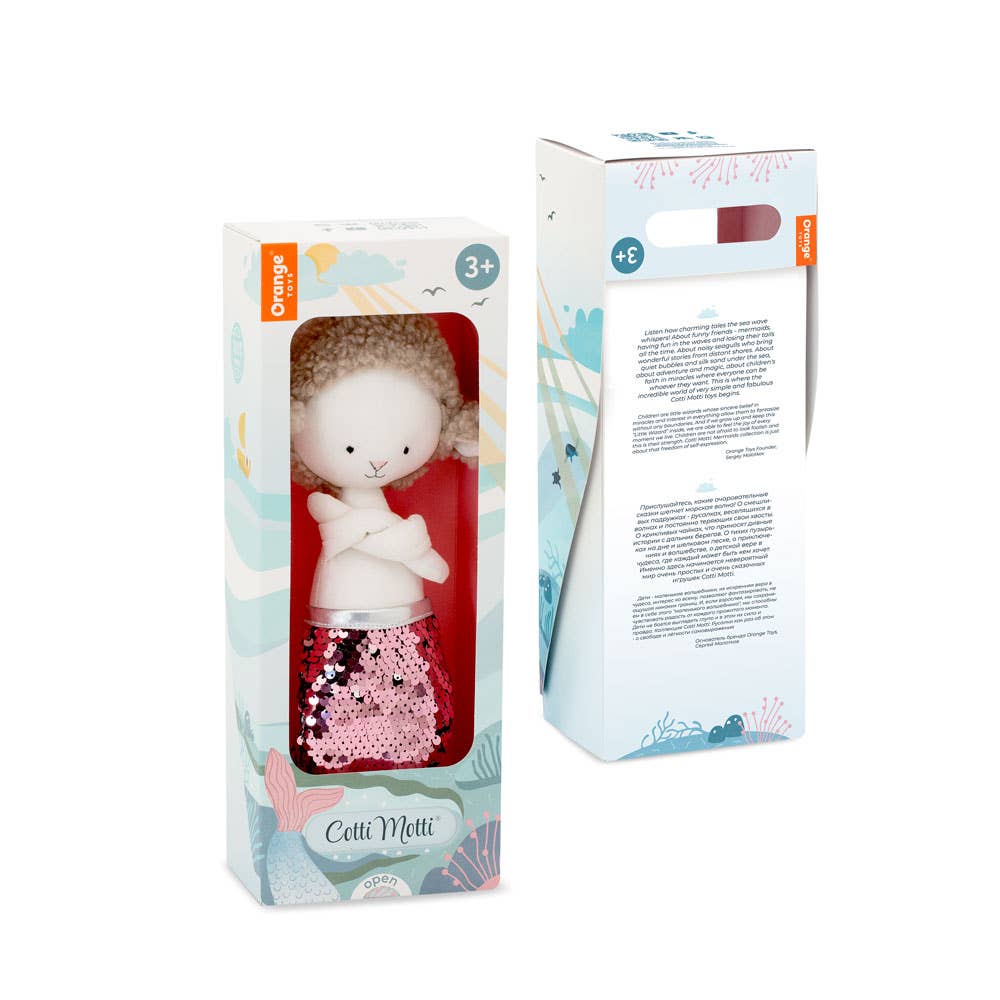 Peluche en coton, Zoe La Brebis : Sirène-29cm-3+