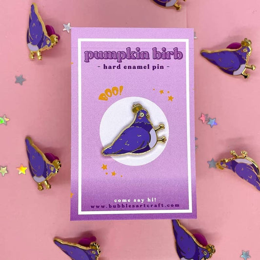 Pumpkin Pigeon Pin