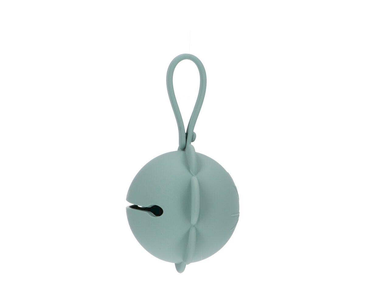 Porte-sucette en silicone Fleur sauge clair - vue 2