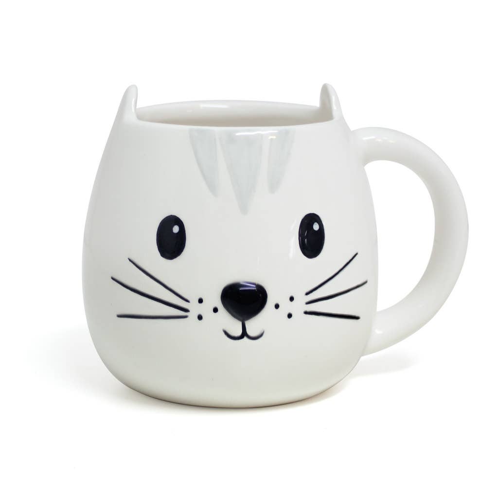 Mug Rond Chat blanc