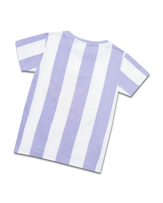 Flida die Ente mit Eiscreme – Gestreiftes T-Shirt für Kinder