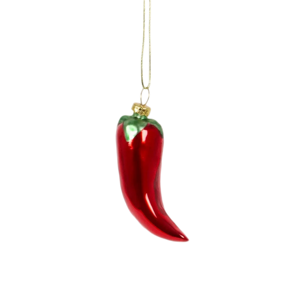Adorno navideño de chile mexicano