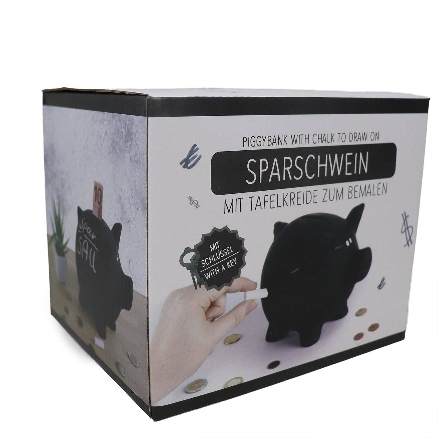Tirelire Cochon avec craie