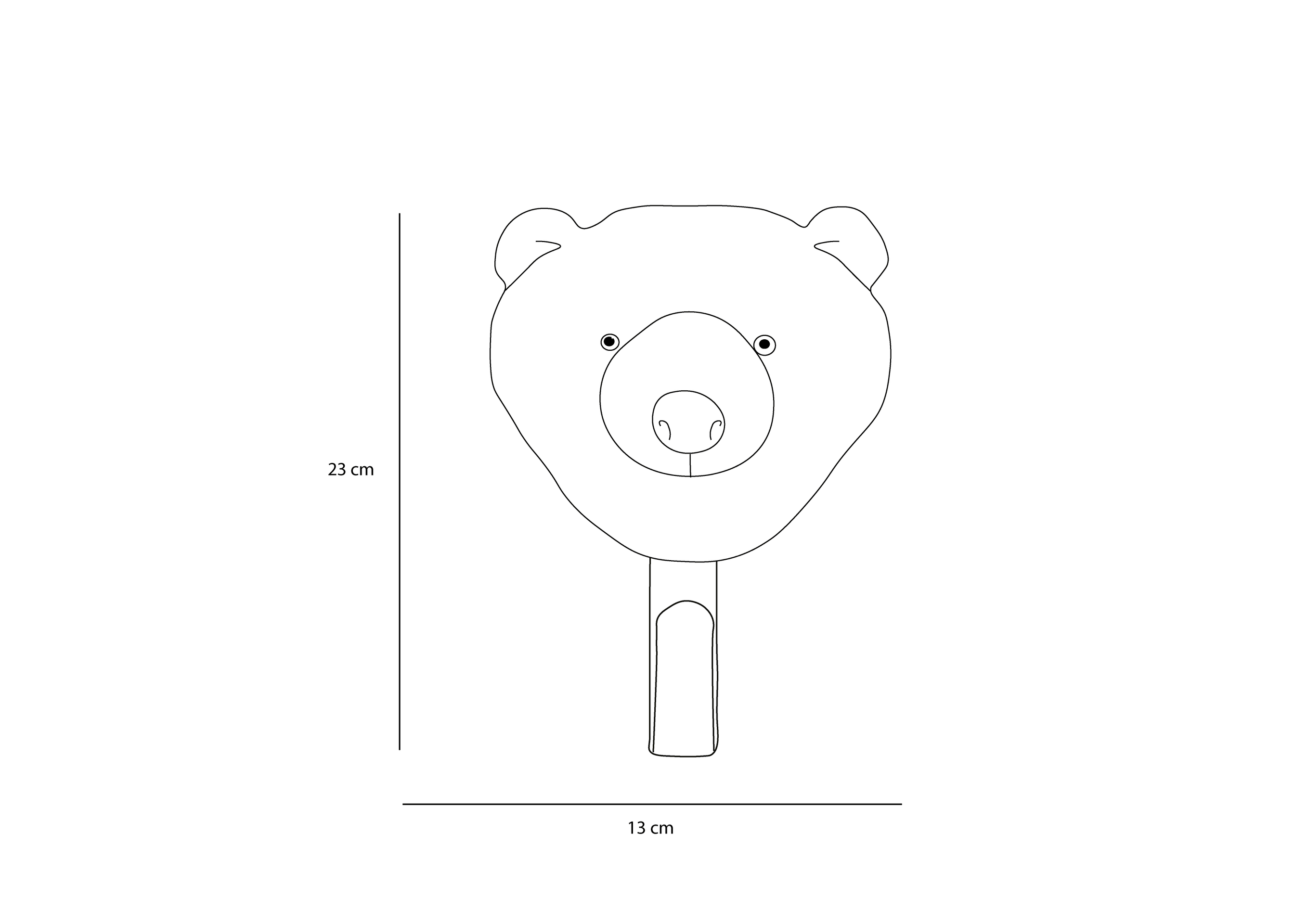Porte-manteau Brown Bear - Wild & Soft