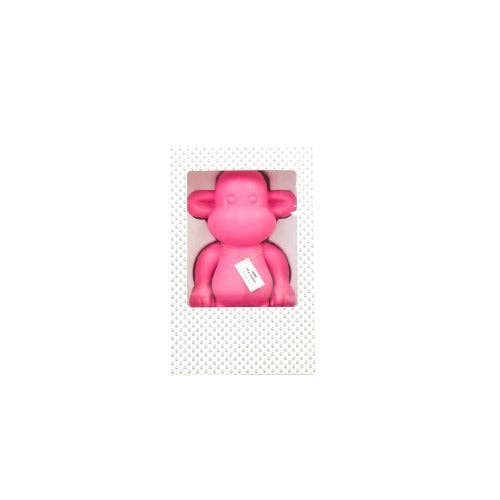 Ornement - Figurine Singe 'La Légende' - Résine de poly - Rose - 20,5x13,5x35cm