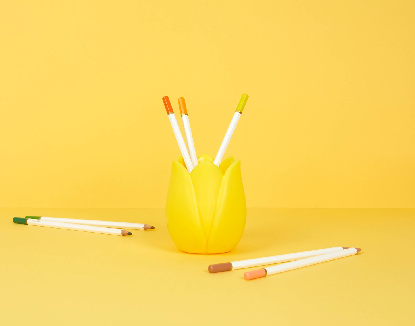Tulip Pencil Holder - Yellow