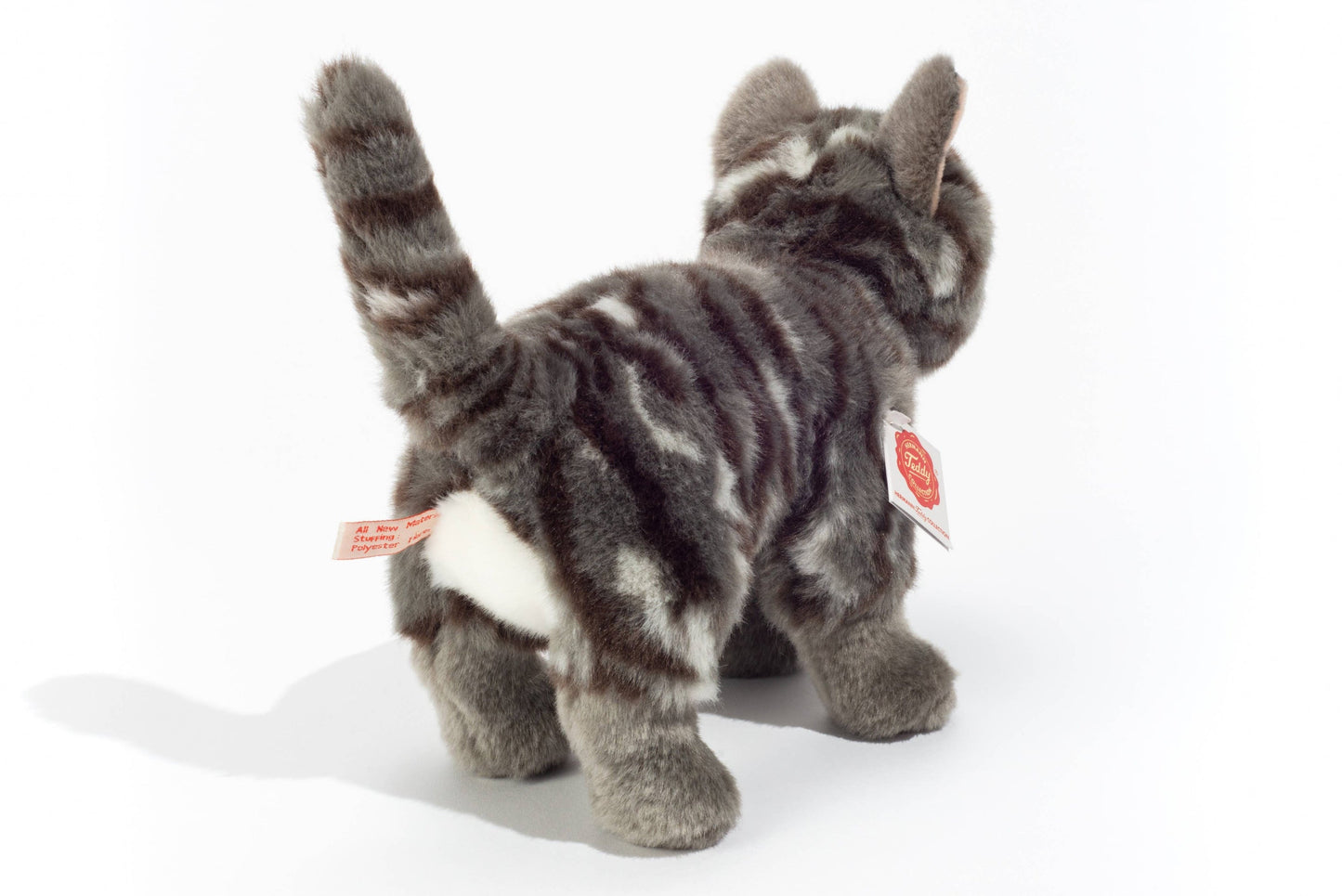 Peluche Chat debout gris tigré