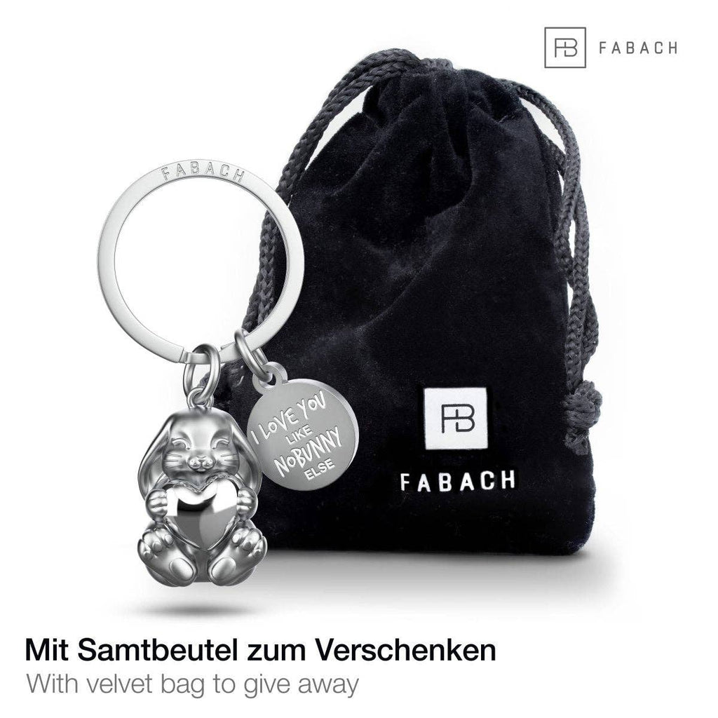 Rabbit Bunny key ring “I love you like nobunny else”