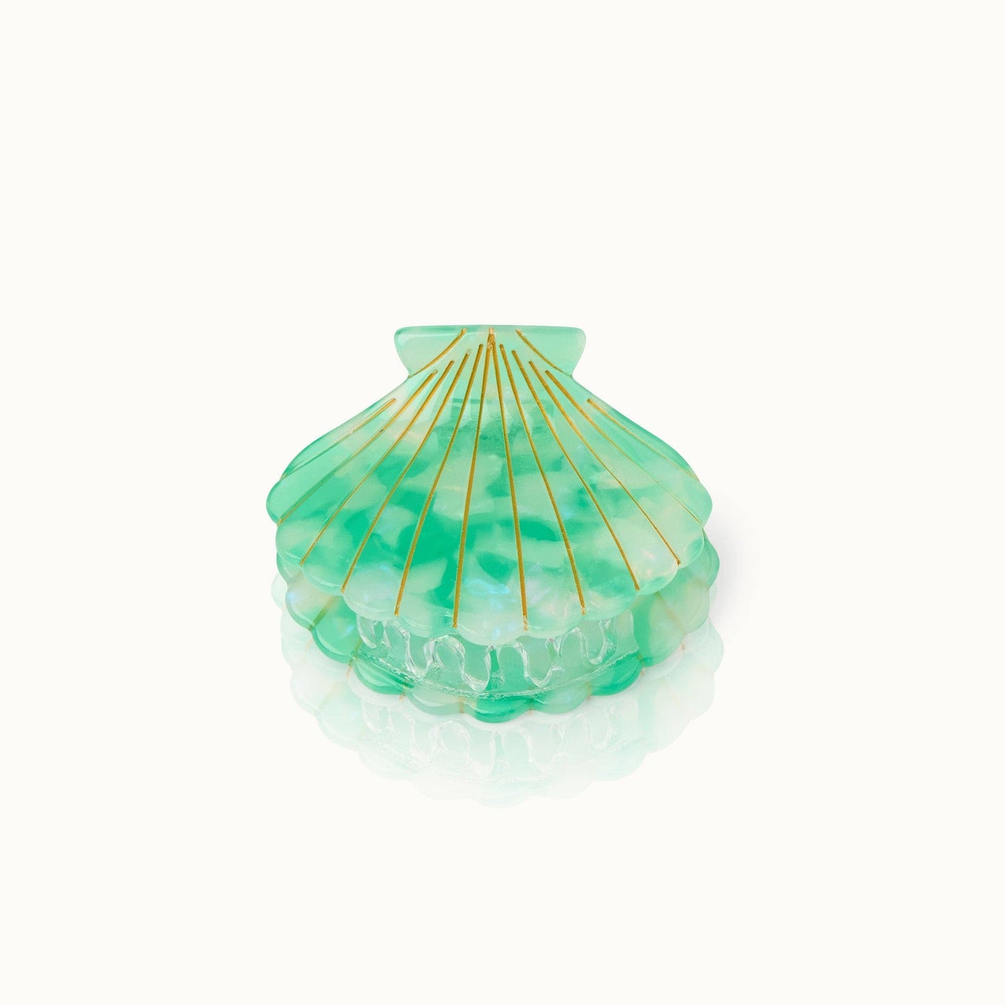 Pince à cheveux Coquillage citron vert