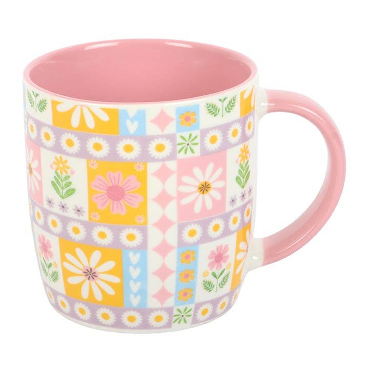 Tasse mit Blumenmuster
