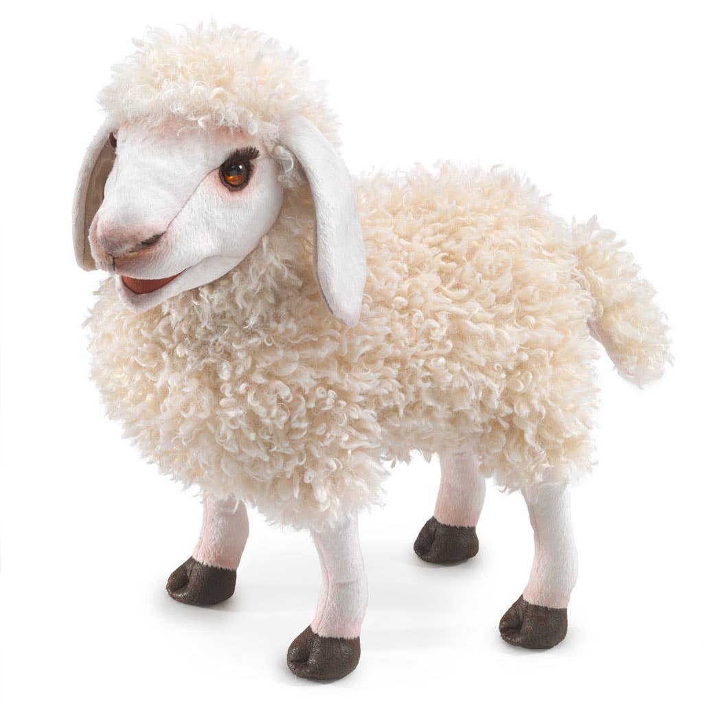 Marionnette à main Wooly Sheep 3166/ Wooly Shef Folkmanis réaliste