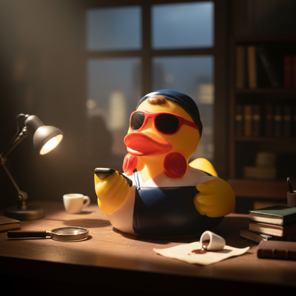 Pato Hipster Vermelho