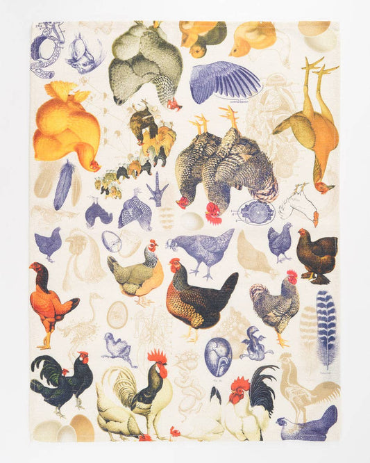 Torchon Poules & Poussins – produit scientifique Cognitive Surplus EU, vue 1