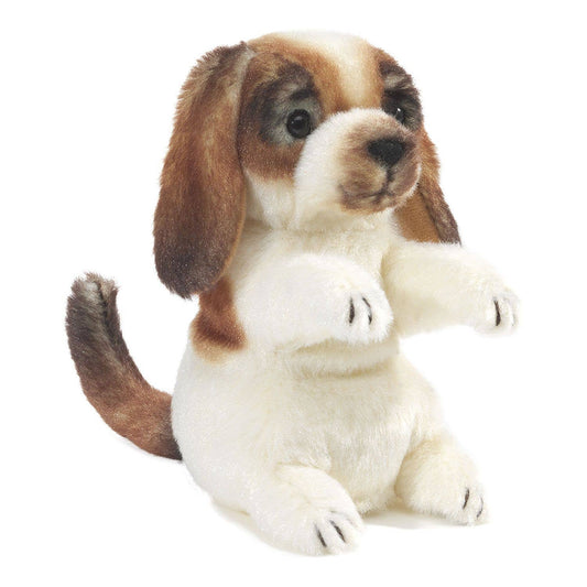 Marionnette à mano Mini Dog 2792/ Mini Dog Folkmanis realista