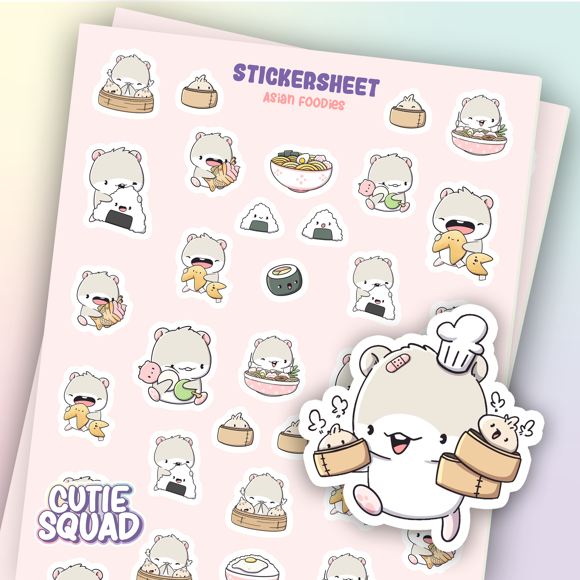 Asian Foodies Sticker Sheets