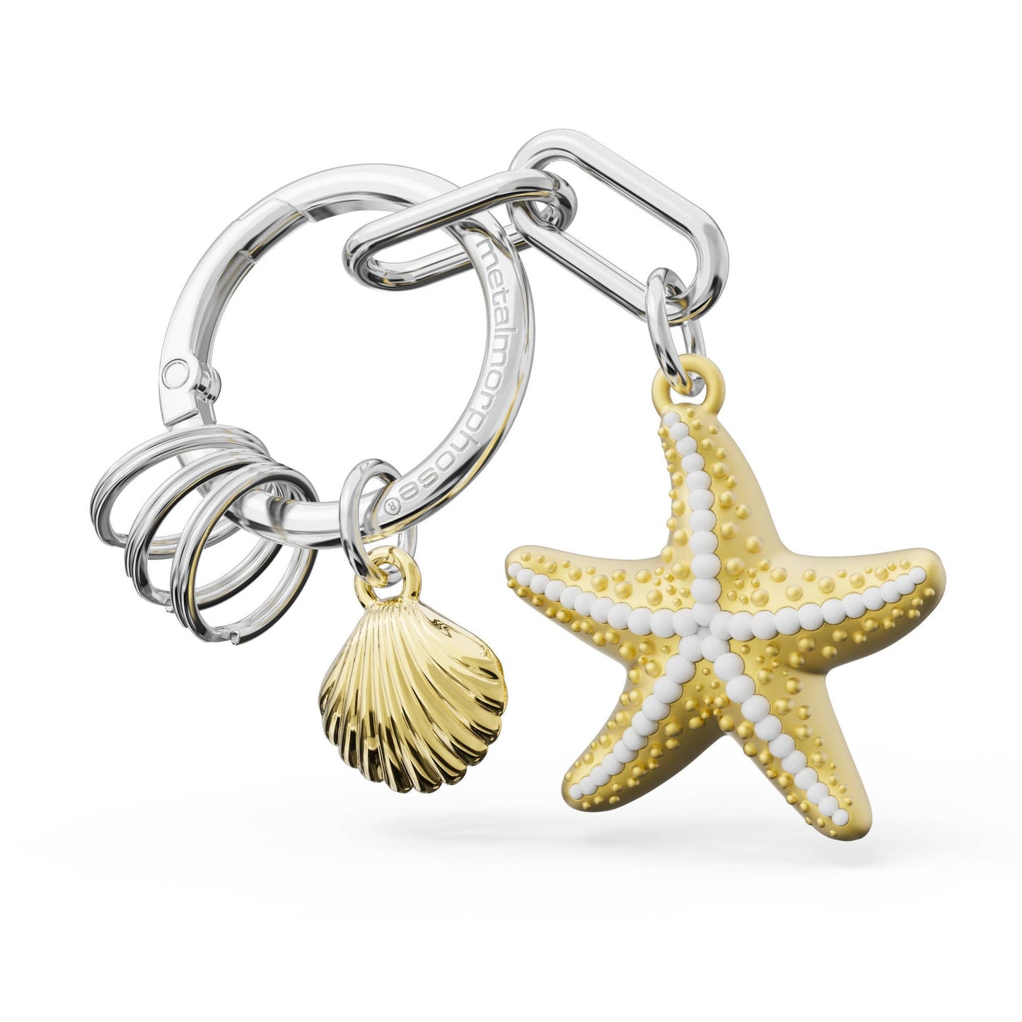 Starfish Charm Keychain