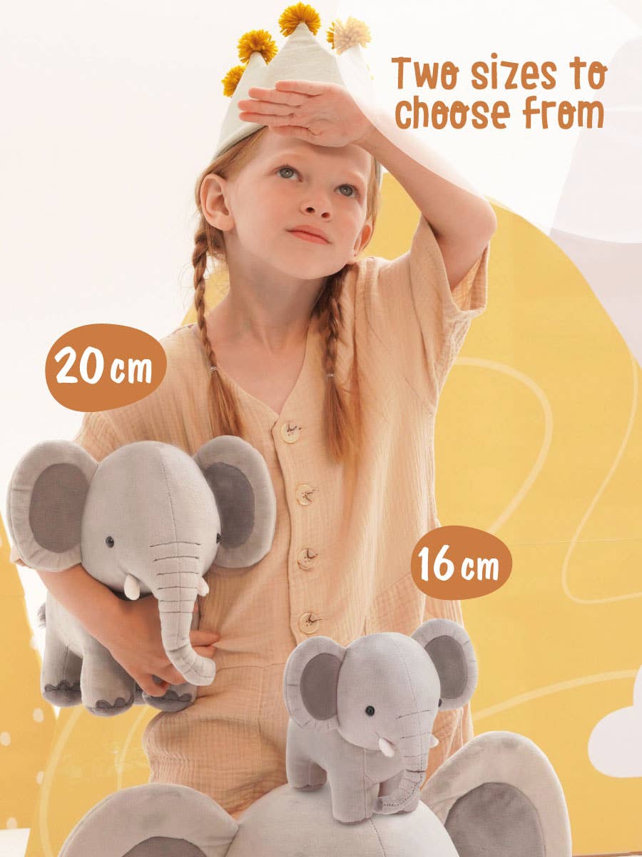 Peluche éléphant - 16 cm