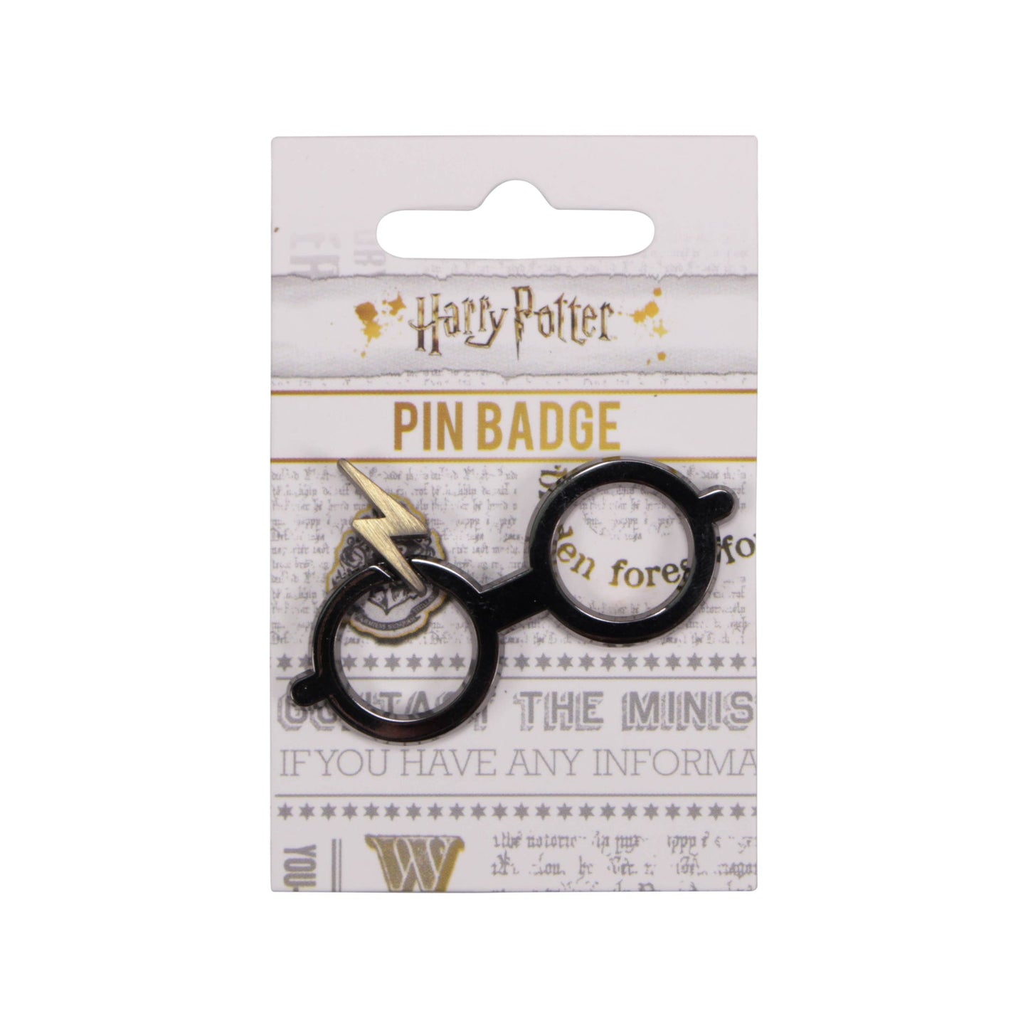 Harry Potter enamel pin badge - glasses and scar