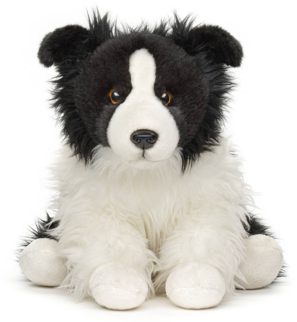 Peluche border collie assis sans laisse Uni Toys