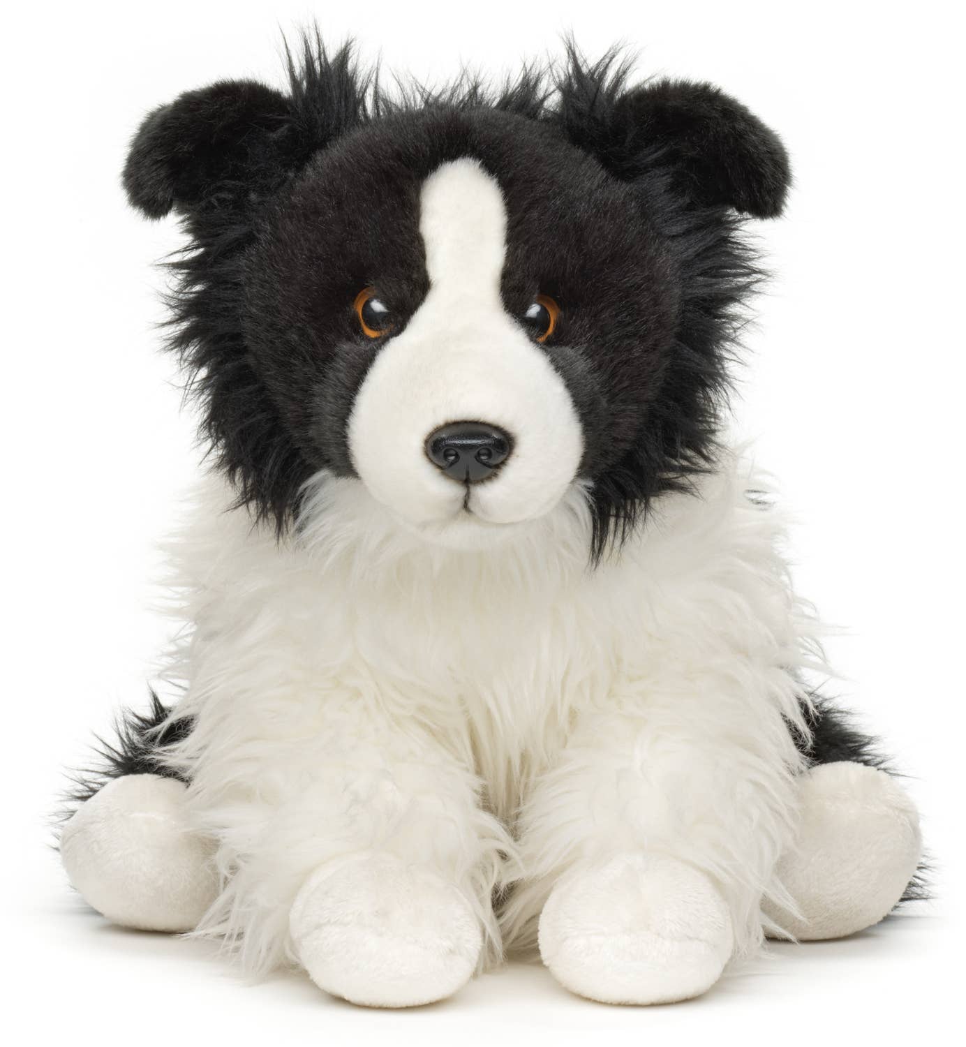 Peluche border collie assis sans laisse Uni Toys