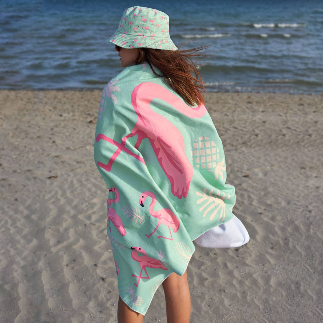 Serviette de plage Flamants roses
