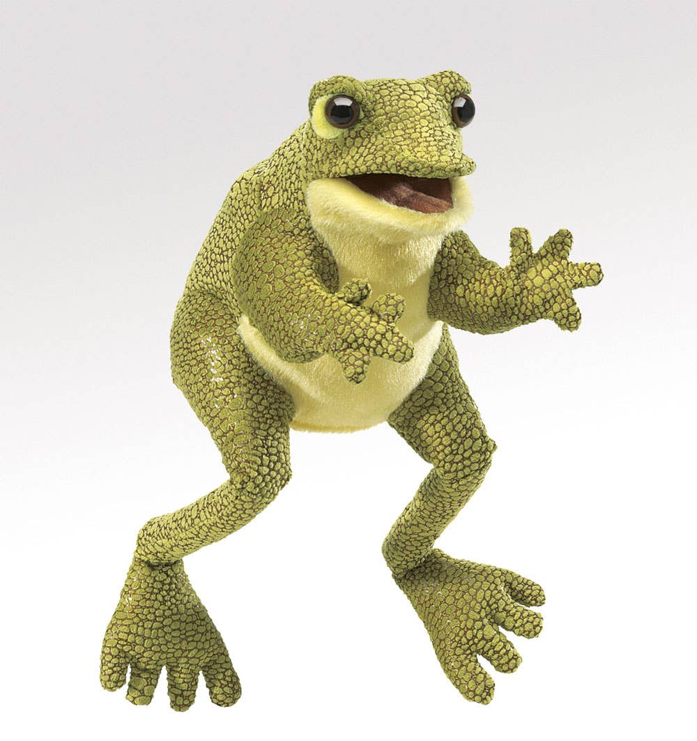 Marionnette à main Funny Frog 3033/ Grenouille drôle Folkmanis réaliste