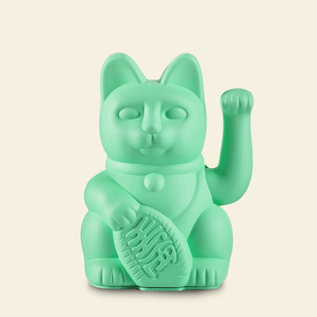 Mint Green Lucky Cat