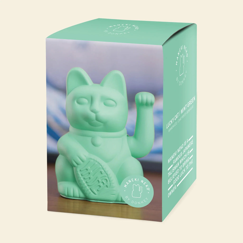 Mint Green Lucky Cat
